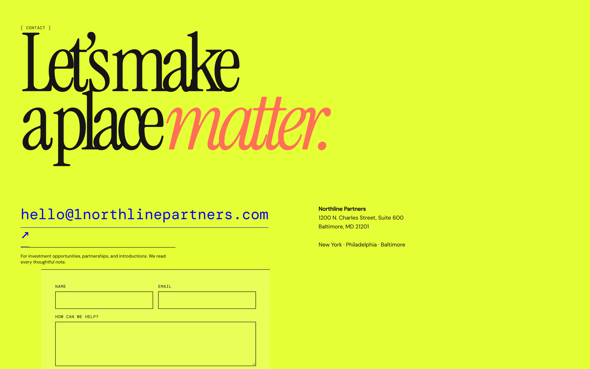 Modern Editorial — Contact