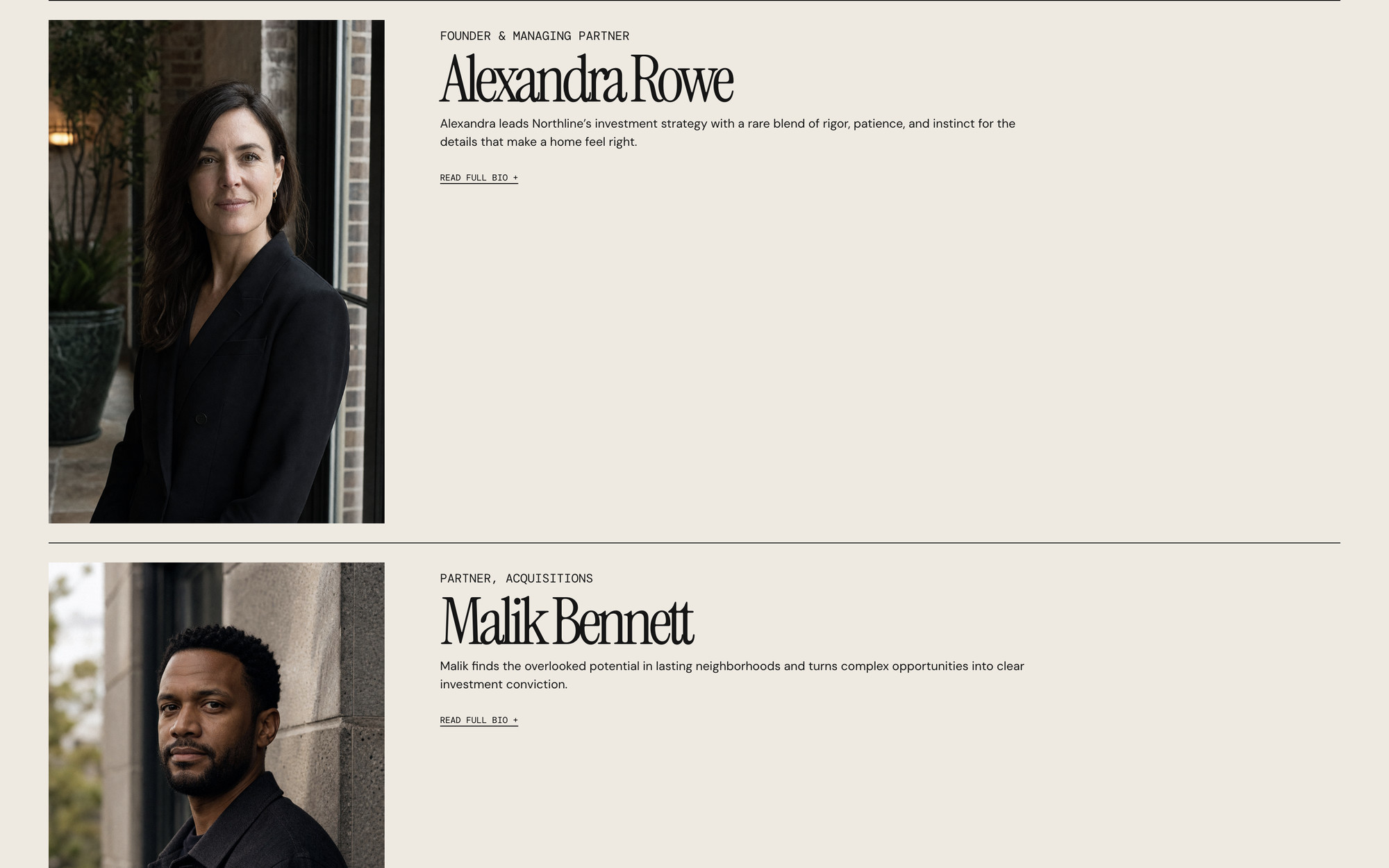 Modern Editorial — Team