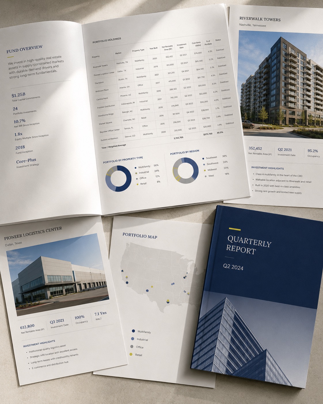 Real estate investment — the material a firm in this sector produces